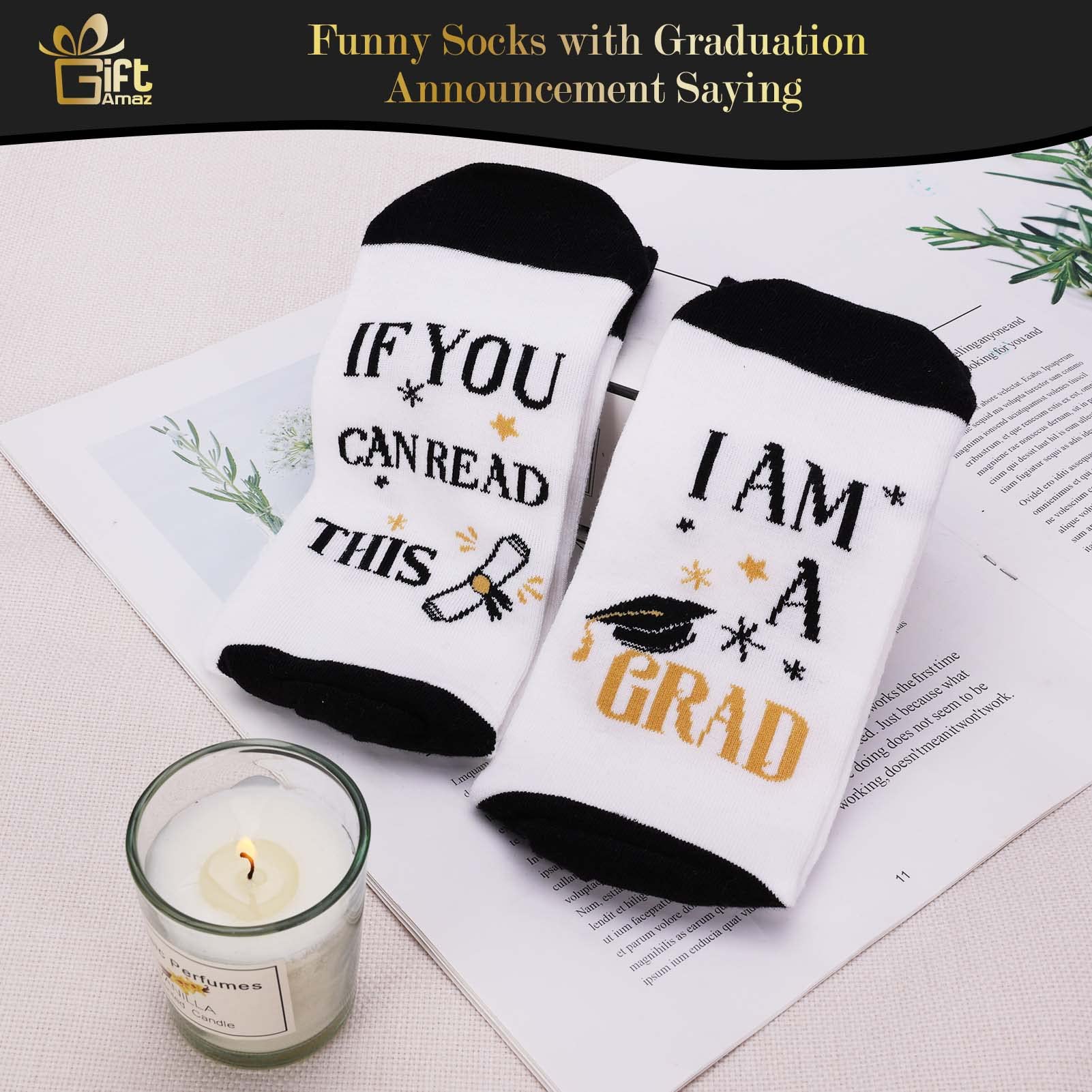 GiftAmaz scented candle, relaxing aroma to mark achievements and unwind.