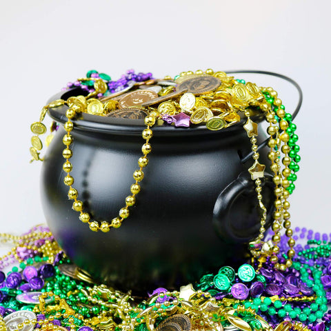GiftExpress St. Patrick's Day pot of gold decor with coins.