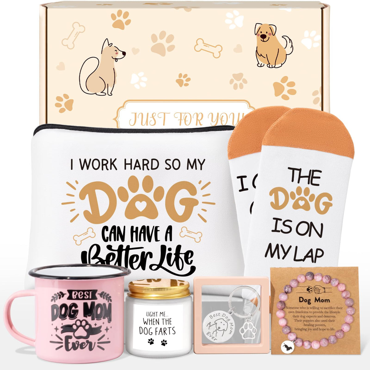 Giftissimo dog mom mug featuring Best Dog Mom Ever for morning coffee moments