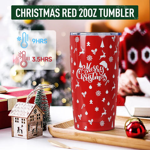 GiftPeak Wooden Jar Candle with green ribbon for cozy ambiance