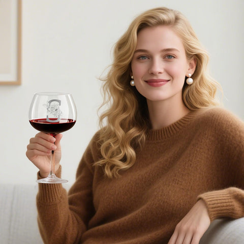 GiftPioneers 16-ounce wine glass for wine, cocktails, or sangria.