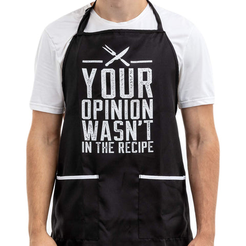 GIFTS KINGS funny apron with two pockets keeps utensils within reach during grilling