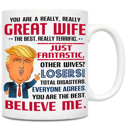 GIFTSFARM wife mug with witty cartoon design for daily coffee ritual