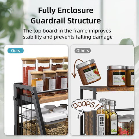 GIGIFTREE fridge shelf eight hooks for utensils and towels