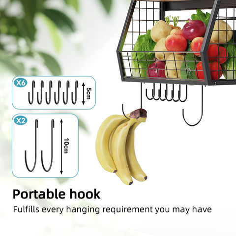 GIGIFTREE ventilated hollow design helps produce stay fresh