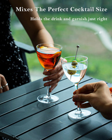 GIHOP classic cocktails in the Nick and Nora size, 5-8oz capacity.