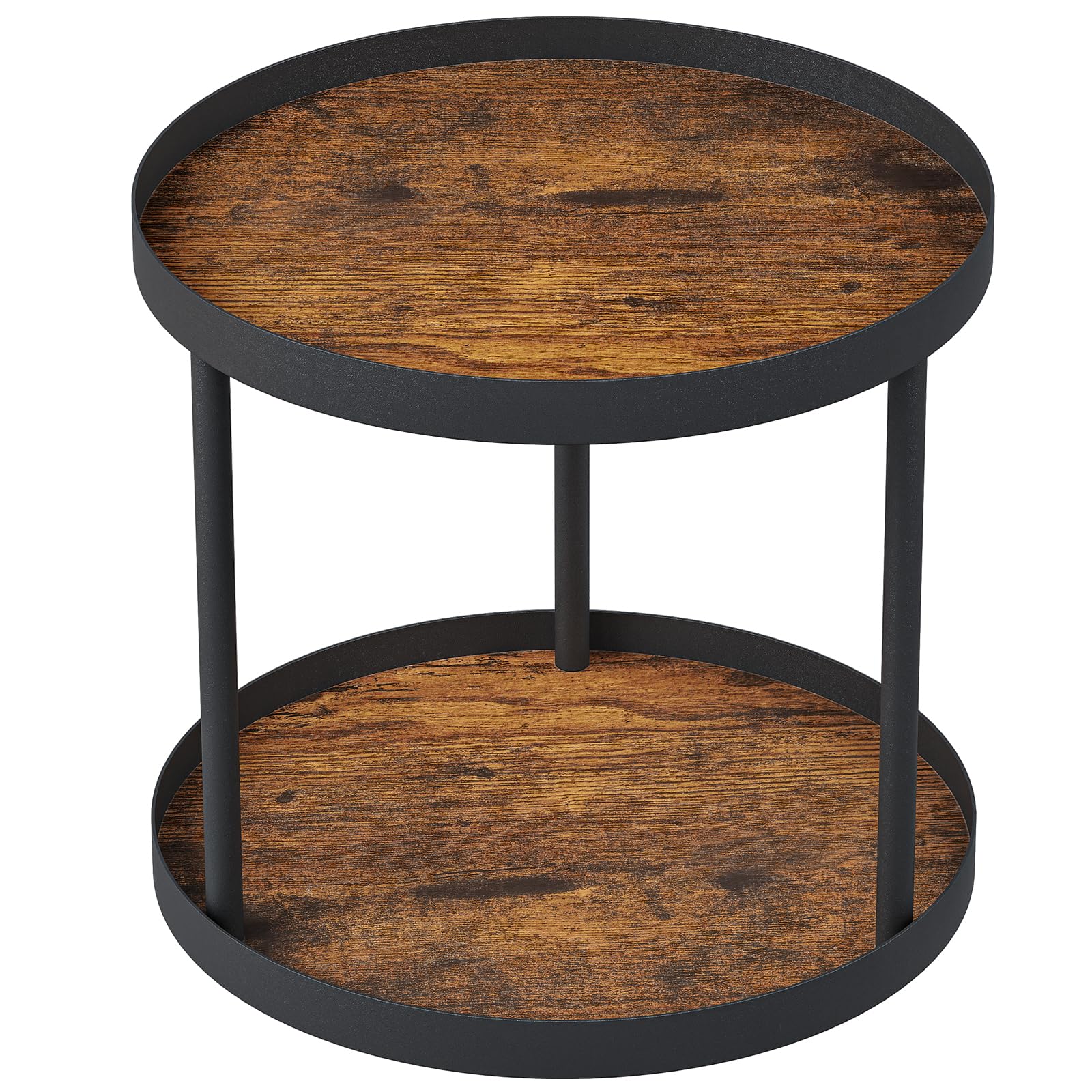 Giikin 2-tier lazy susan rotates for easy countertop access