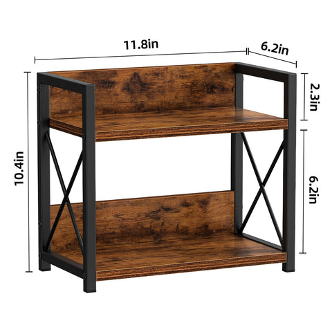 Giikin space-saving organizer doubles storage on countertops for spices and jars.