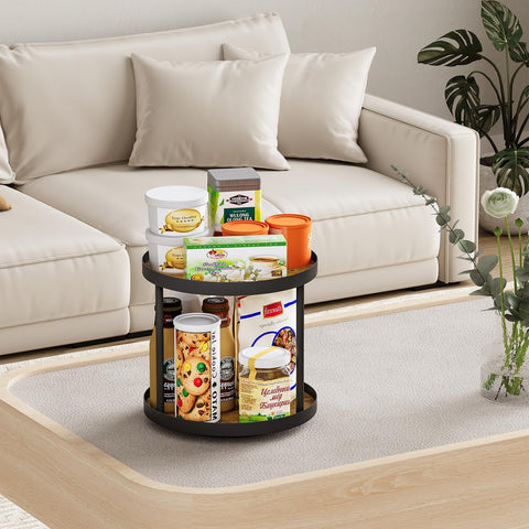 Wooden Giikin spice rack organizer showcases spacious design