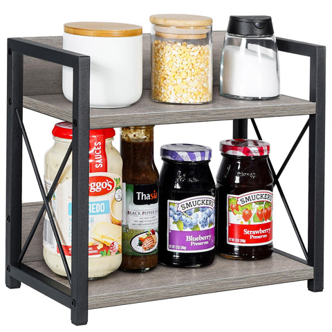 Vintage black frame and wood grain finish for style