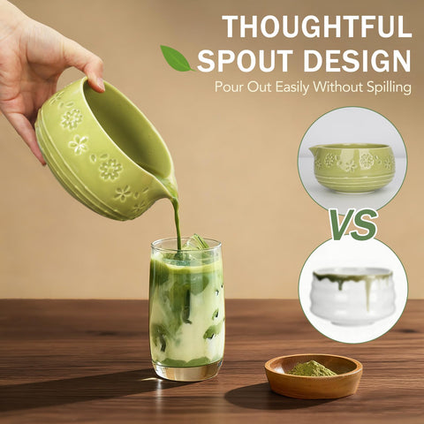 Giiouni 80-tine bamboo chasen delivers creamy froth and traditional texture.