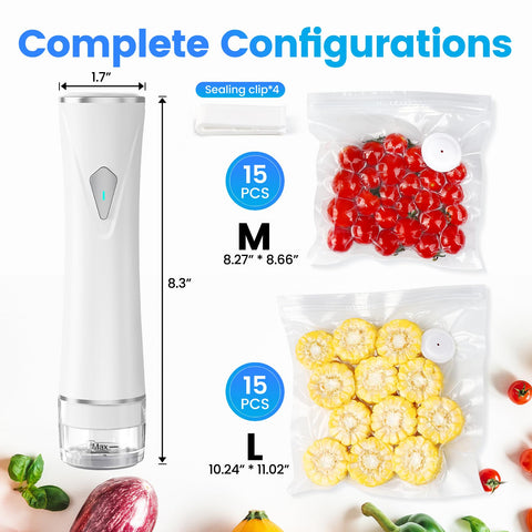 Gikxki vacuum sealer features a waterproof tank for easy cleaning.