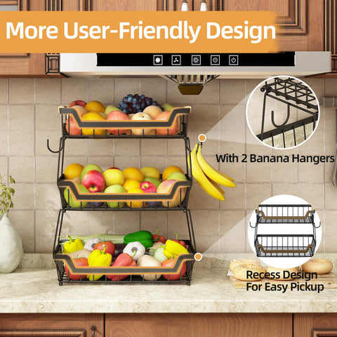 GILLAS banana hangers close-up highlighting built-in fruit hanging options
