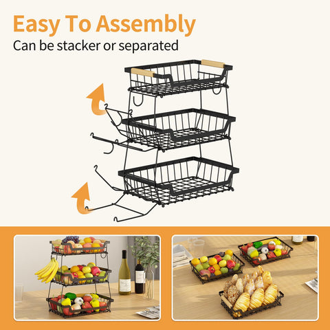 GILLAS detachable metal organizer close-up emphasizing quick setup