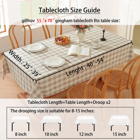 Gillhov cotton-linen tablecloth with soft drape for everyday meals.