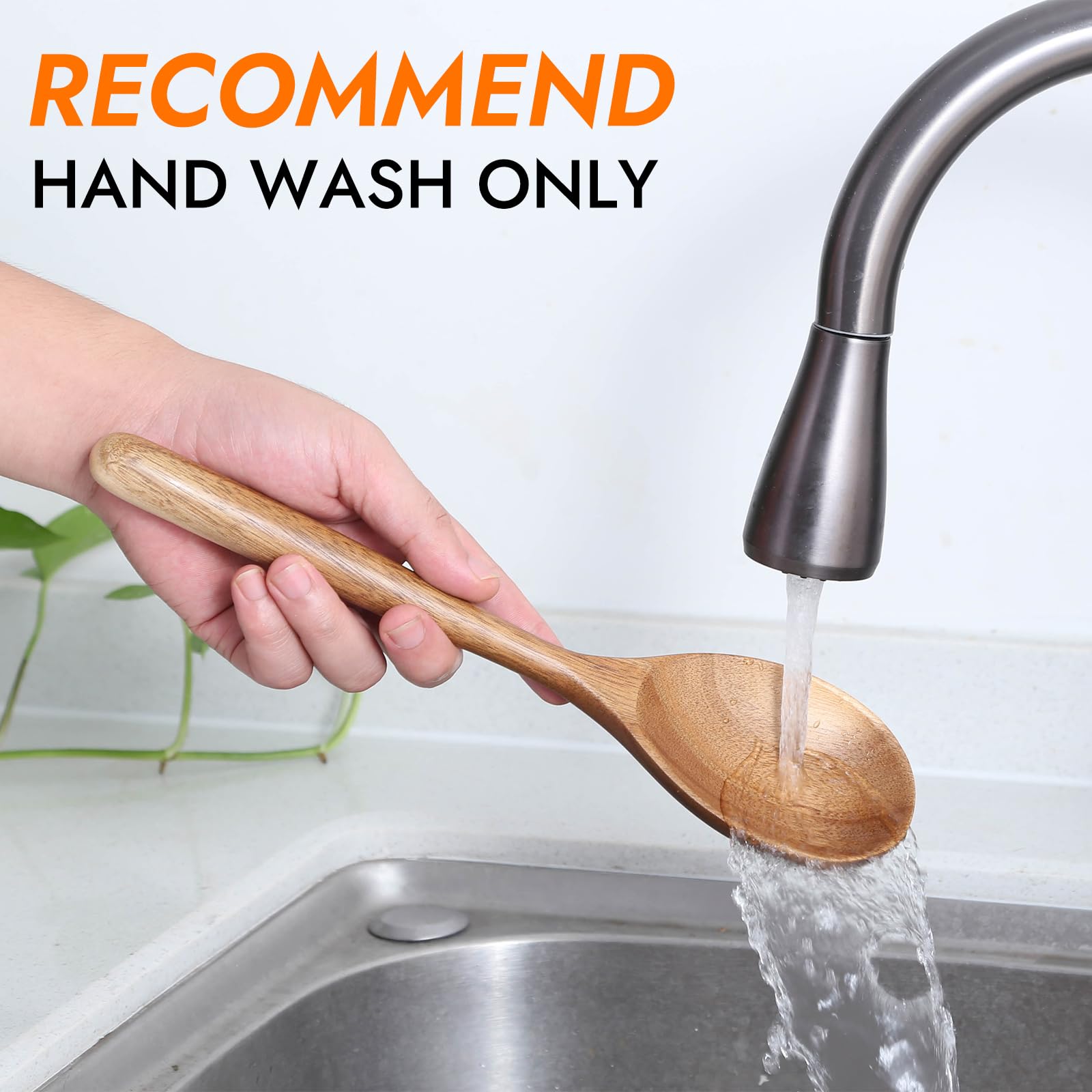 GinSent acacia spoon care tip hand wash and oil regularly