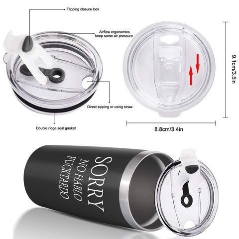 GINGPROUS tumbler in hand, easy to carry in car cup holders.