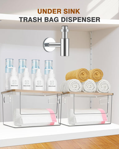 Versatile under-sink organizer for pantry and laundry room.