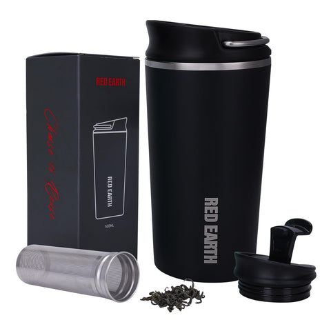 GiNT 17oz travel mug with infuser for brewing loose tea on the go.
