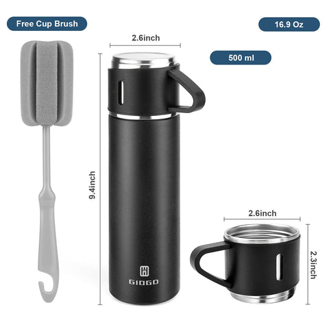 GIOGD bottle multi-function lid shows leak-proof operation for on-the-go use