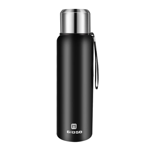 GIOGD insulated thermo bottle 750ml with cup, keeps beverages fresh on the go