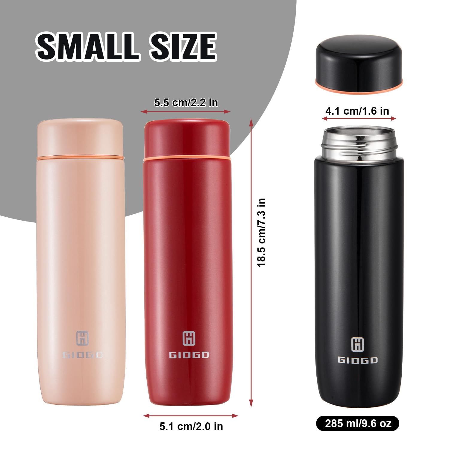 GIOGD spray-paint finish adds stylish color for everyday use.