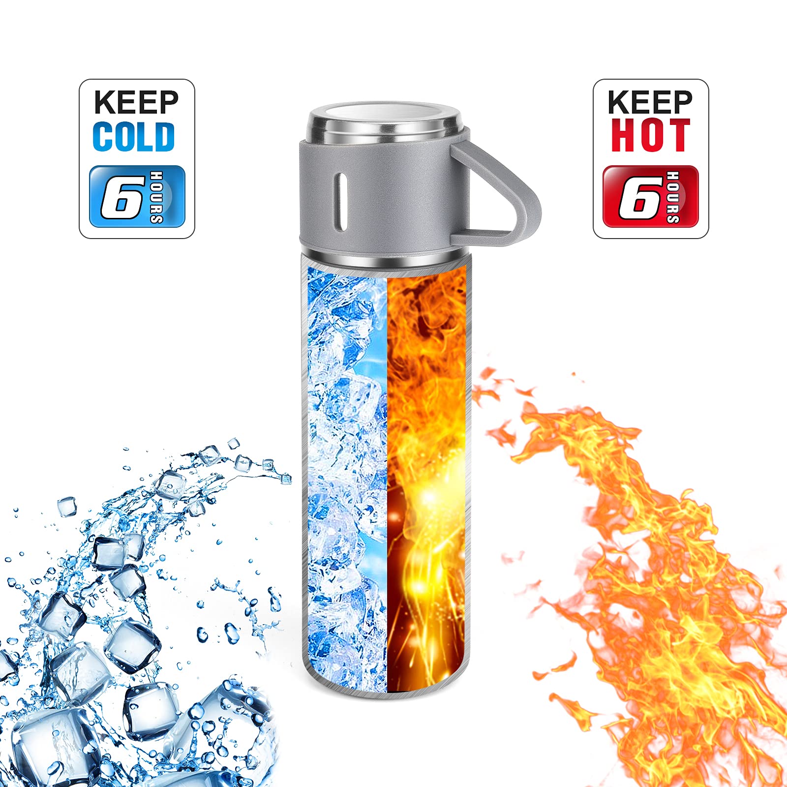 GIOGD bottle interior with sponge brush enables thorough cleaning