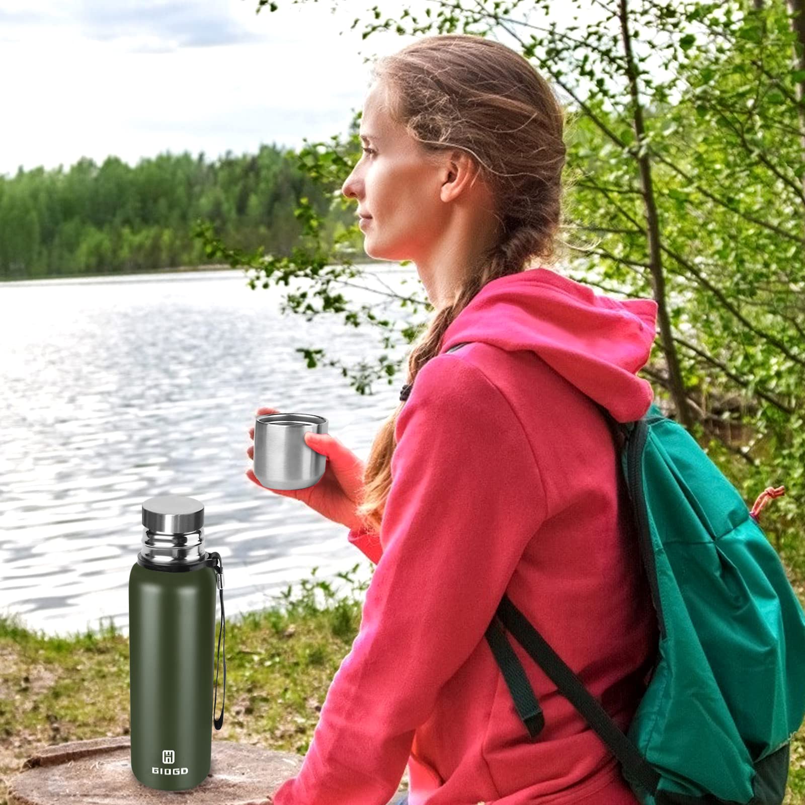 GIOGD travel-friendly bottle fits in backpacks and gym bags