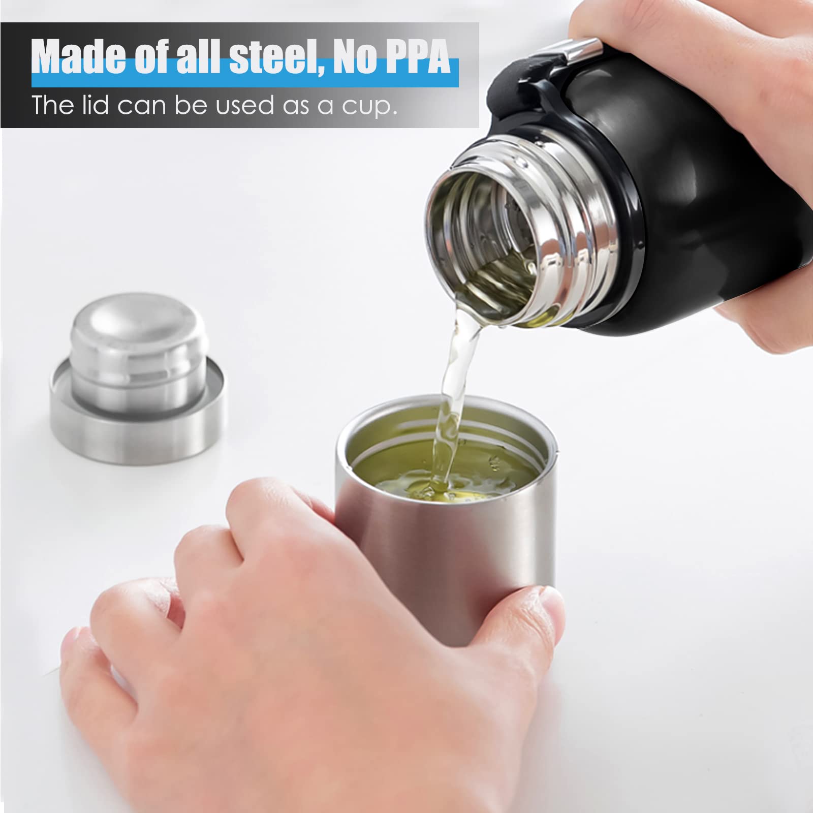 GIOGD wide-mouth bottle for easy pouring and thorough cleaning