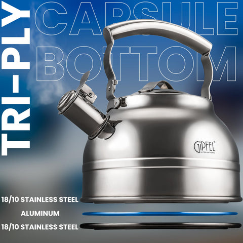 GIPFEL INTERNATIONAL BPA-free safe stainless steel kettle