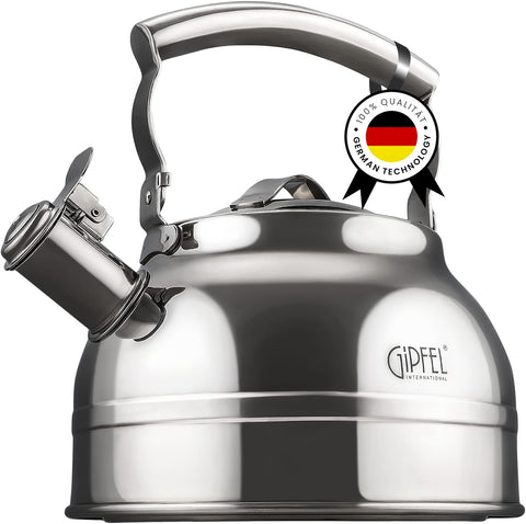 GIPFEL INTERNATIONAL whistling kettle pouring hot water for tea time