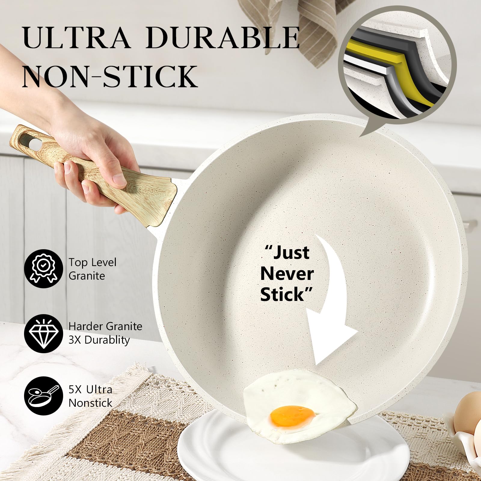GiPP pan works on all stovetops thanks to a magnetic base.