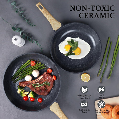 GiPP ceramic pan is easy to clean after cooking with warm soap and wipe