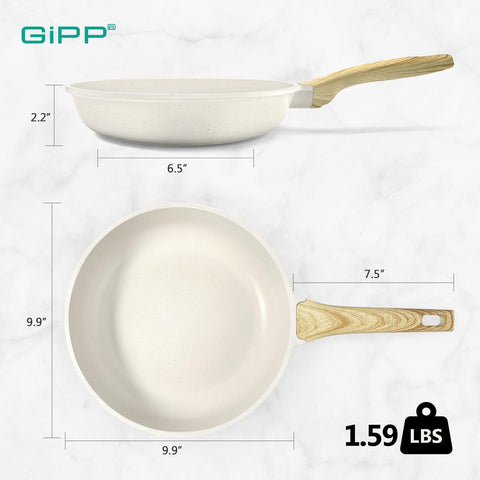 GiPP easy-clean interior with durable cast aluminum for quick wiping.