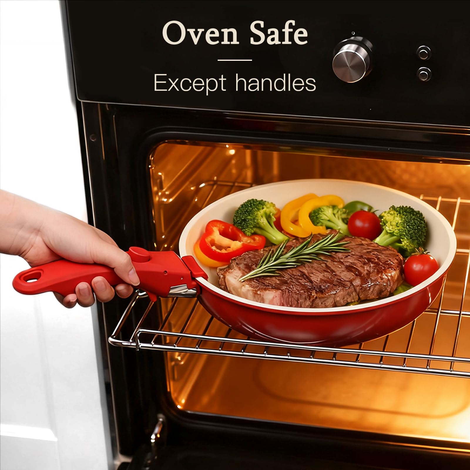 GiPP cookware safe up to 500°F for versatile heat in ovens