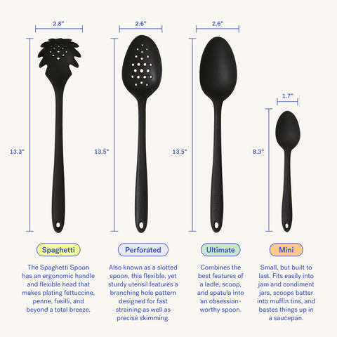 GIR Get It Right silicone spoon nonstick safe protects cookware while mixing