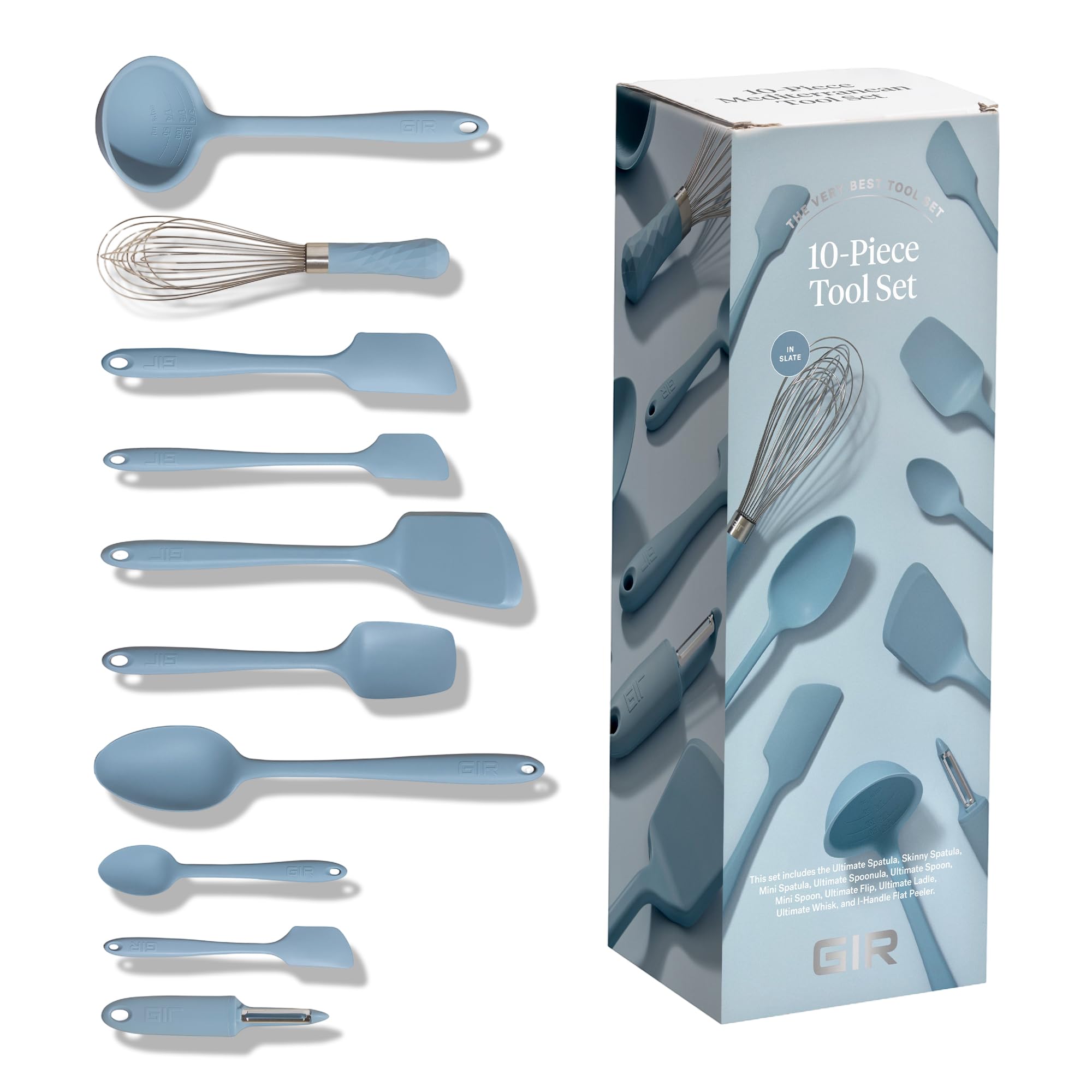 GIR Get It Right slate spatulas glide smoothly for flipping and scraping.