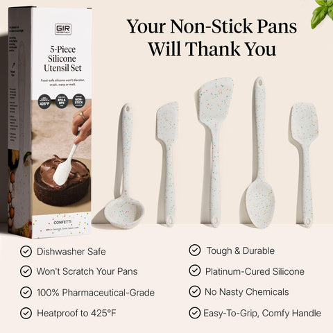 GIR Get It Right spoonula for scraping batter and bowls.