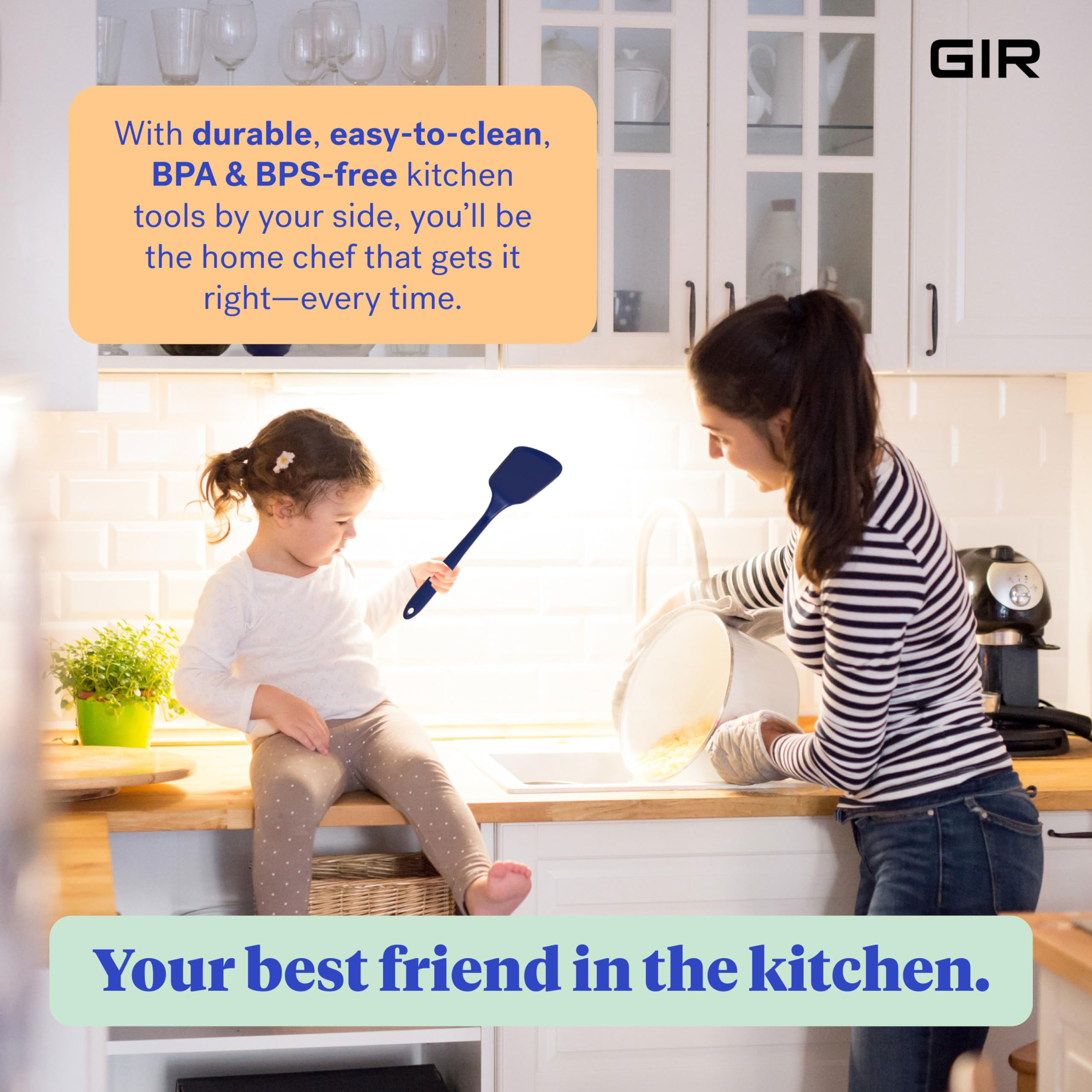 GIR unibody-durability minimizes food traps for easier cleanup after cooking.