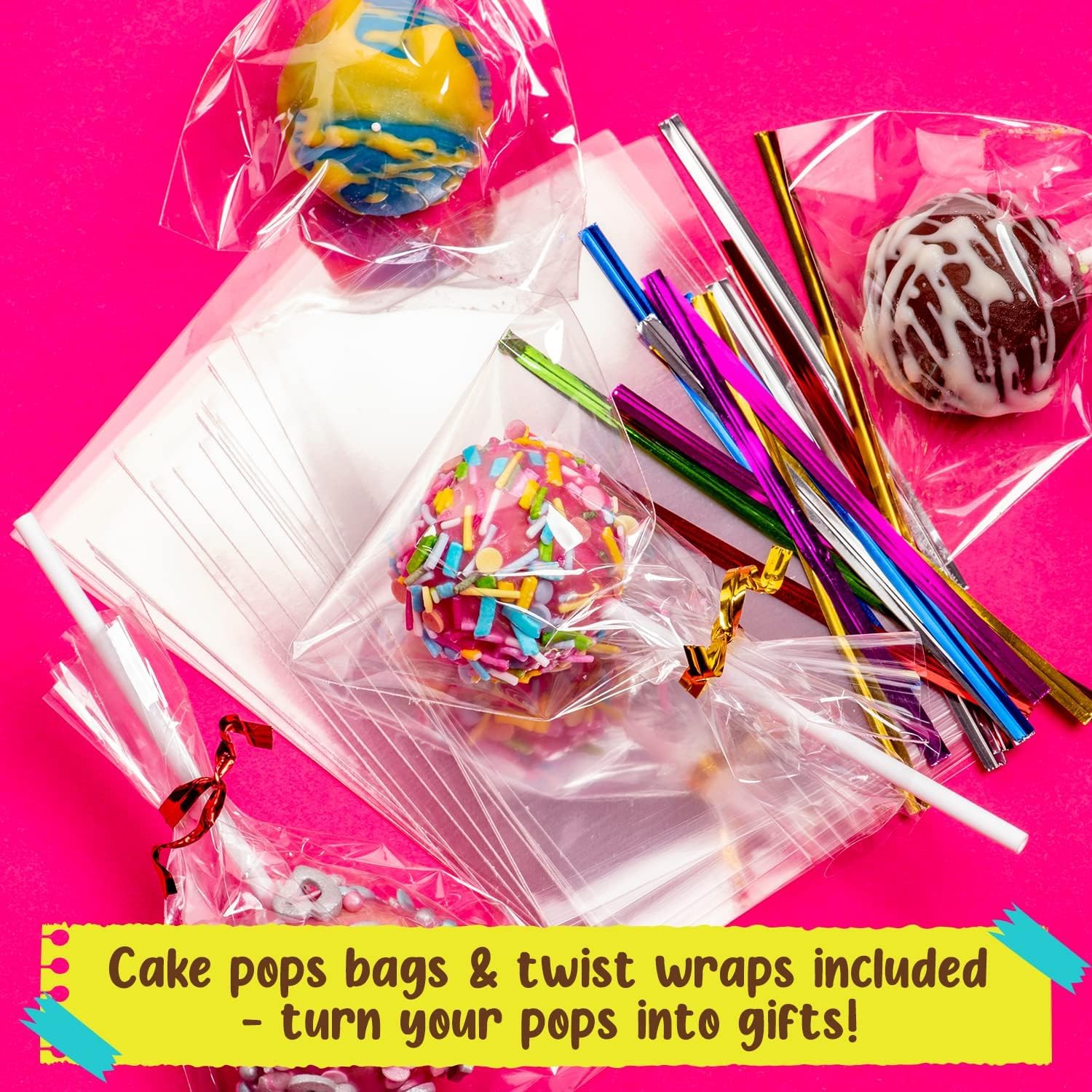 GirlZone Cake Pop Craze Kit gifting bags ready for festive gift-giving.