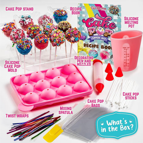 GirlZone Cake Pop Craze Kit stand shown as a drying and display station.