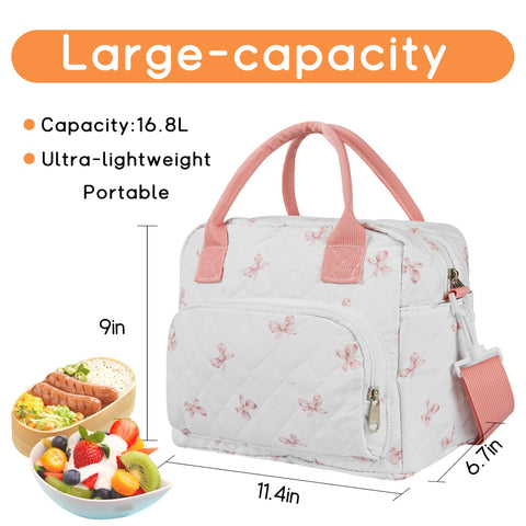 GISMTR insulated lunch bag keeps meals fresh for hours.