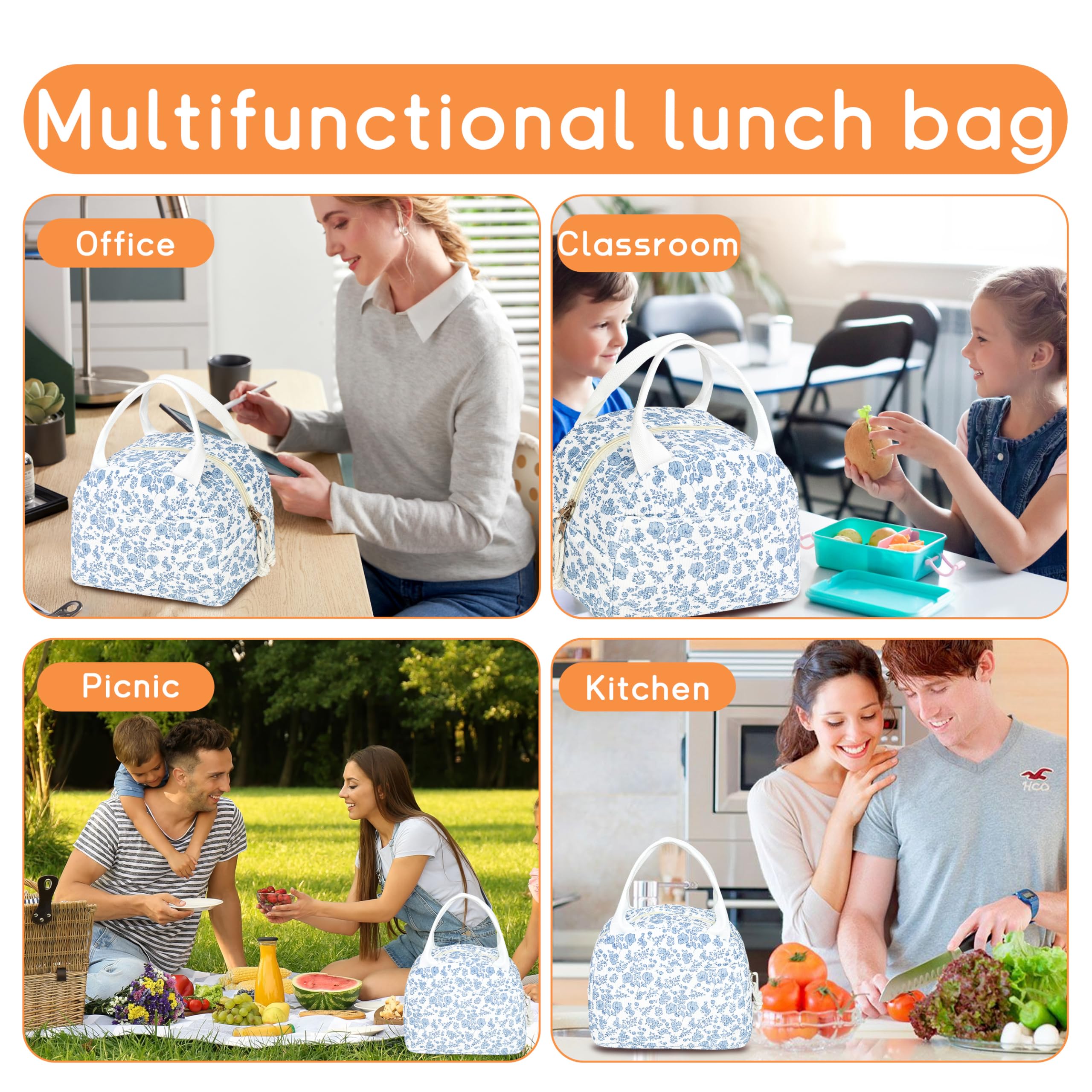 GISMTR lunch bag easy-clean exterior keeps texture after washes.