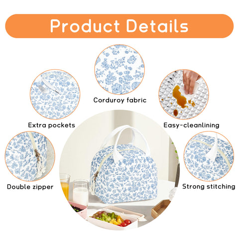 GISMTR lunch bag leakproof interior minimizes spills during travel.