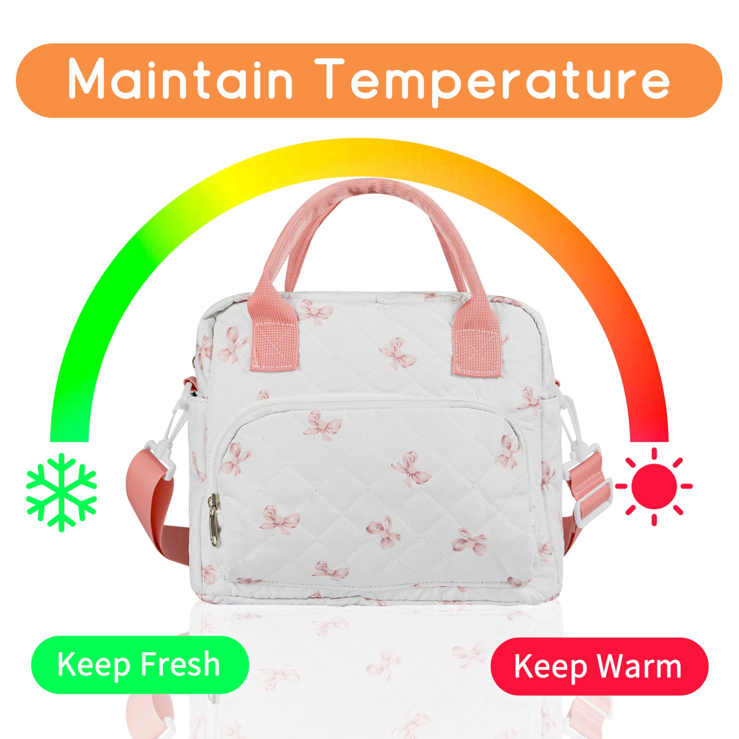 GISMTR lunch bag with adjustable strap for versatile carrying.