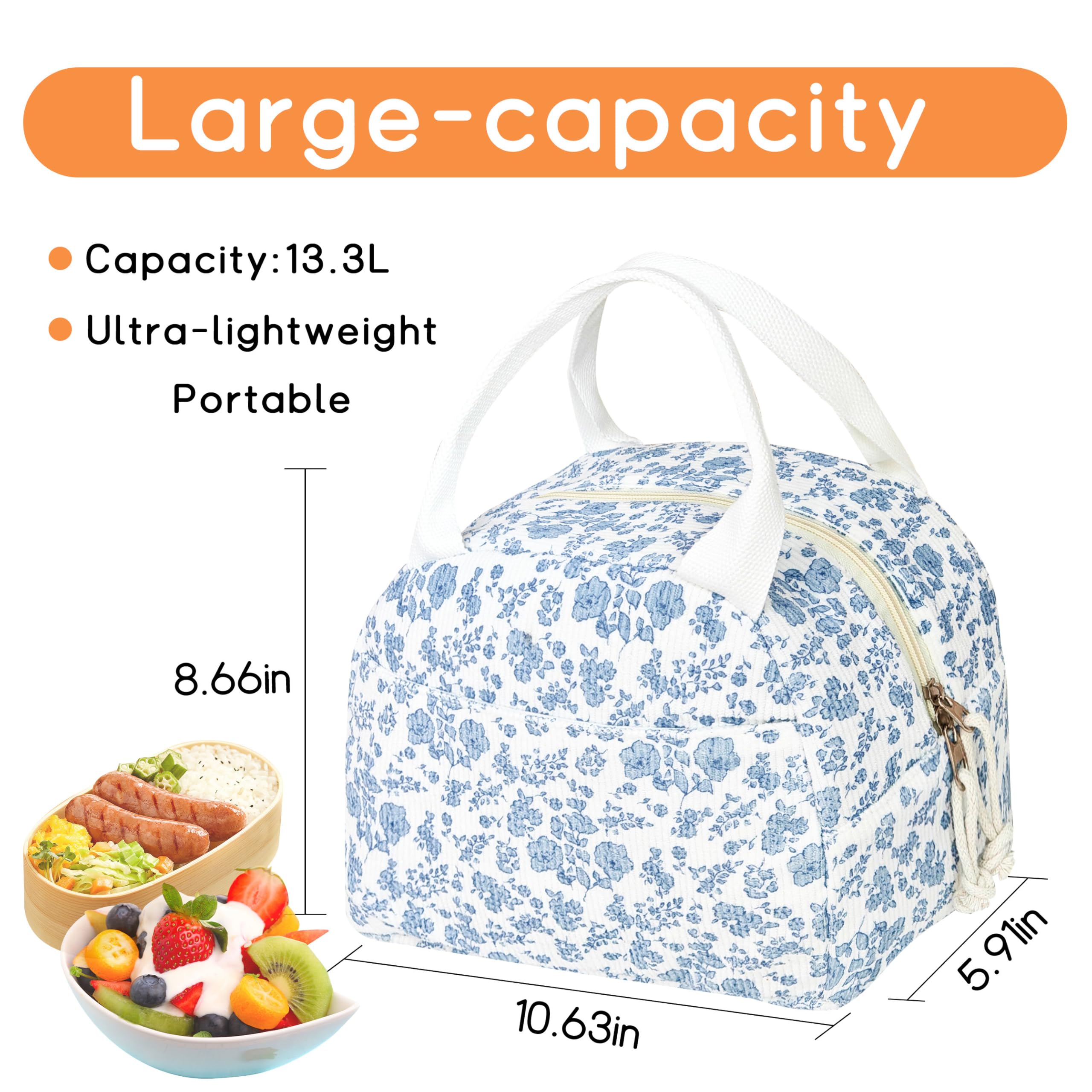 GISMTR lunch bag thermal lining helps maintain temperature for hours.