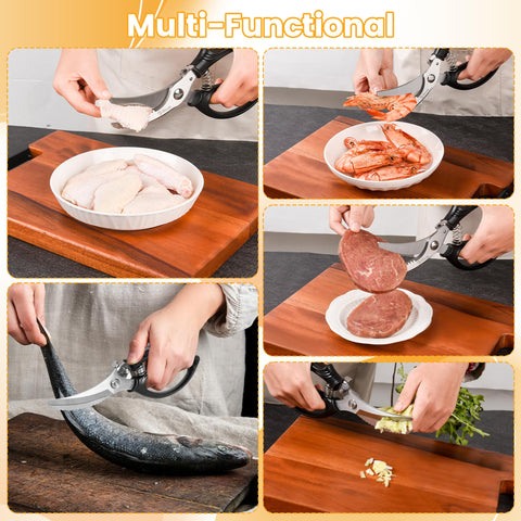 Gisde poultry shears for meat cutting in busy kitchens