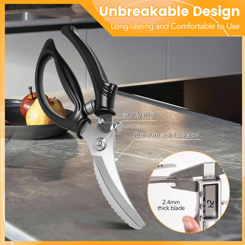 Gisde stainless steel kitchen shears dishwasher safe