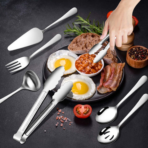 Gisly slotted spoons for draining sauces and serving salads