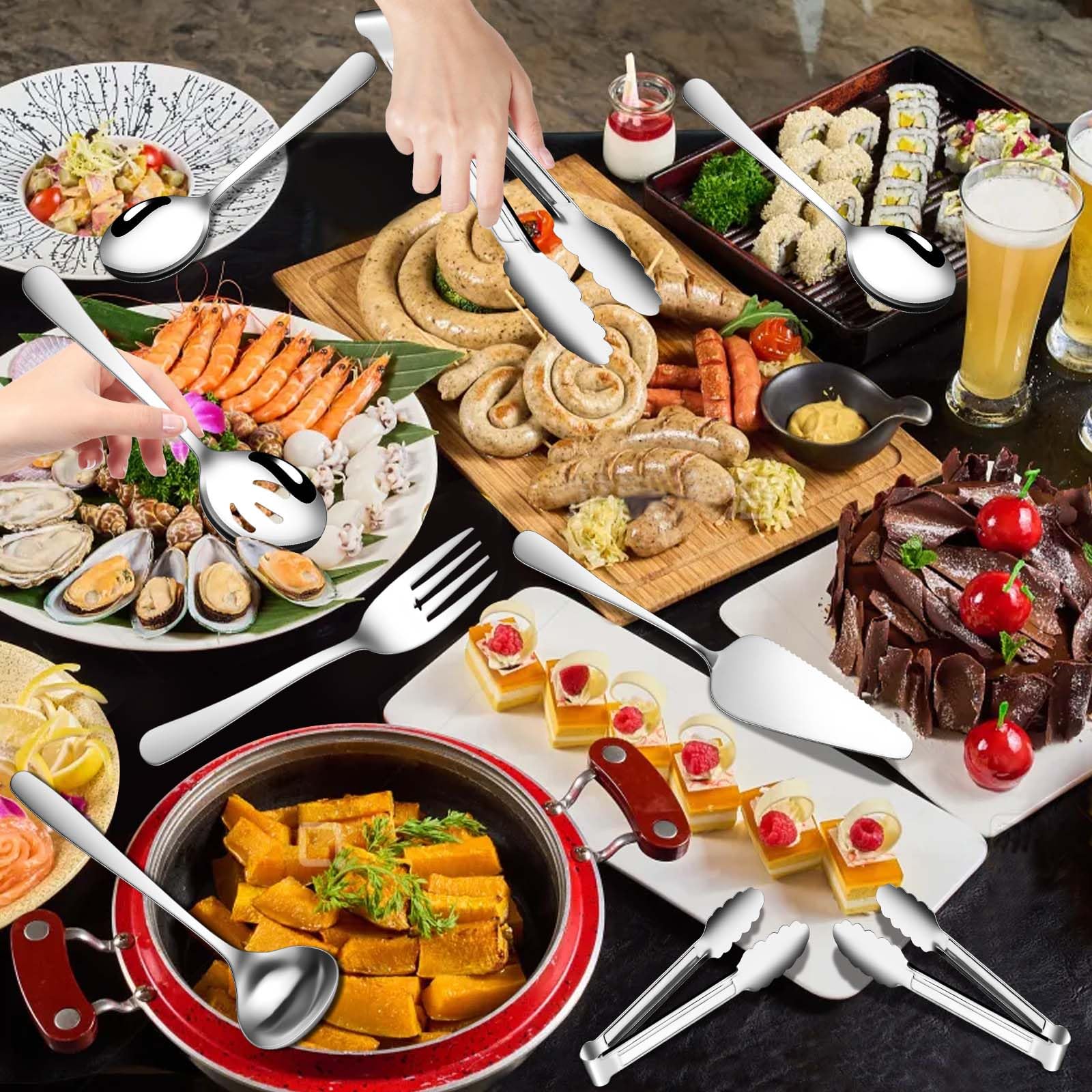 Gisly soup ladle and pie server for soups and desserts